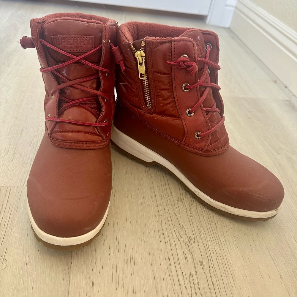 Sperry Red Winter Boots